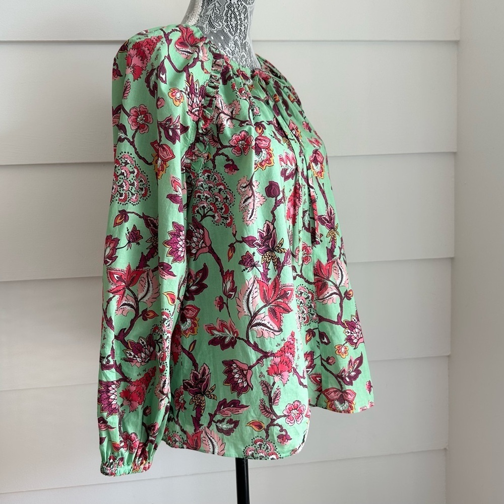 Derek Lam 10 Crosby Devin Blouse in Mint Orange size 10